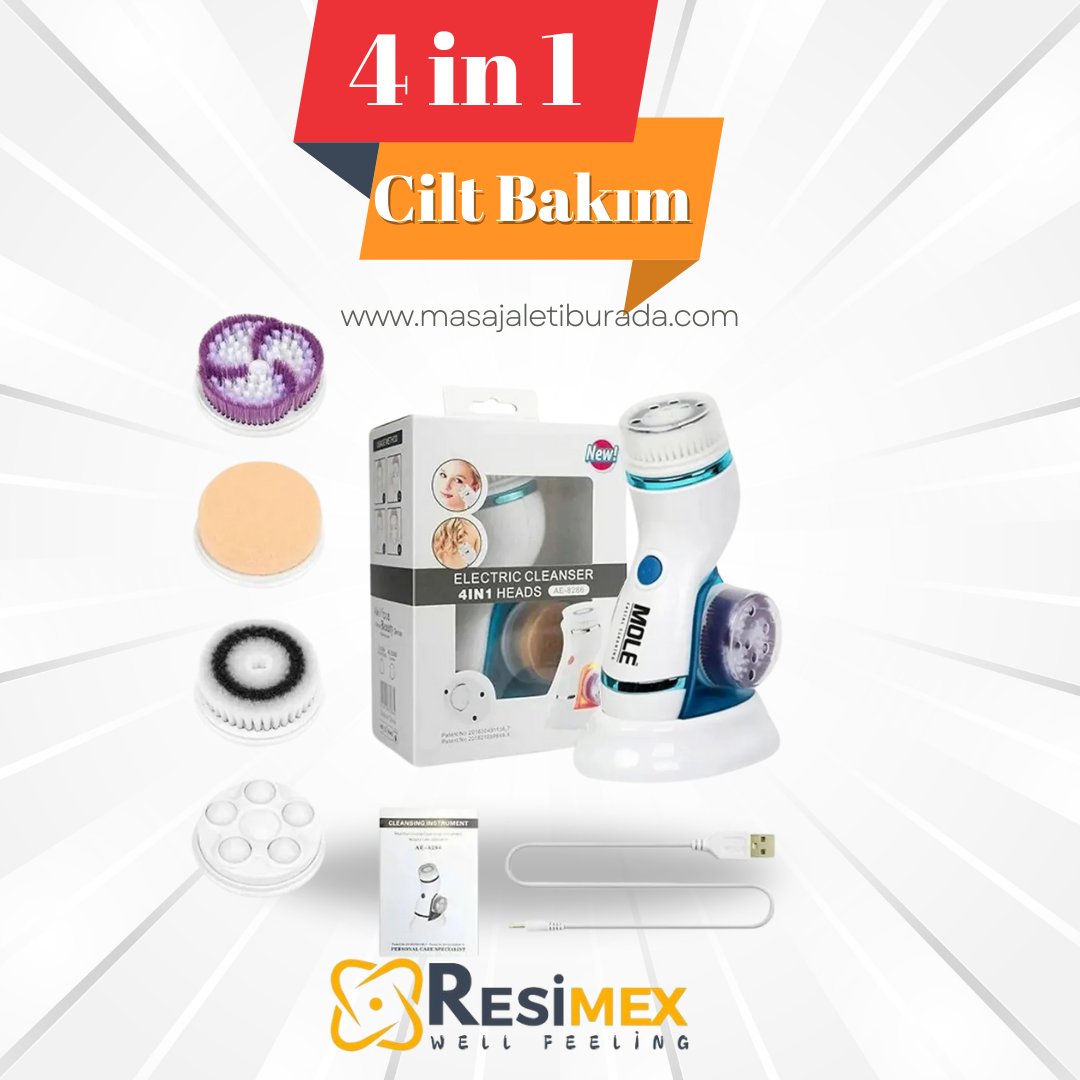 4 in 1 ŞARJLI,CİLT BAKIM VE TEMİZLEME CİHAZI